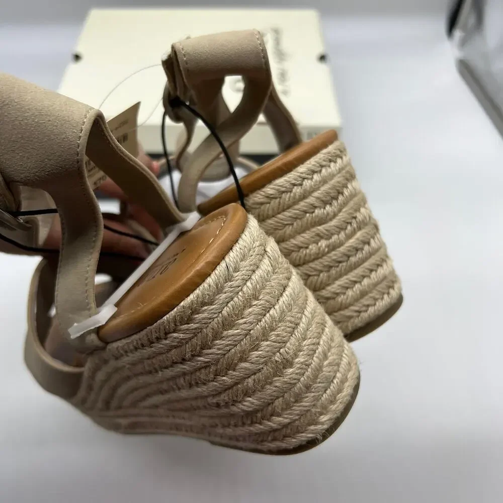 a.n.a Laskie Women Shoes Ankle Buckle Strap Sandals Brown Stone Size 11M